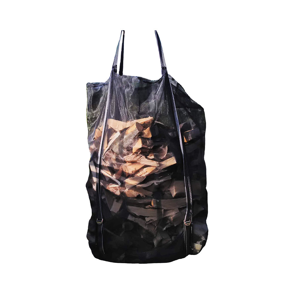 Big Bag Holz 90x90x160 cm, 2 verstärkte Schlaufen, SWL 1.000 kg, SF 6:1, Mehrweg