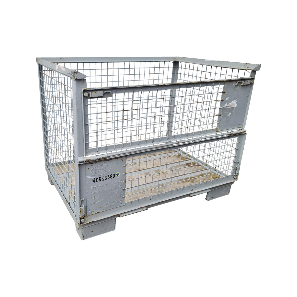 Gitterbox 800x1200x800mm - 1.500 kg, gebraucht - 1. Wahl (tauschfähig)