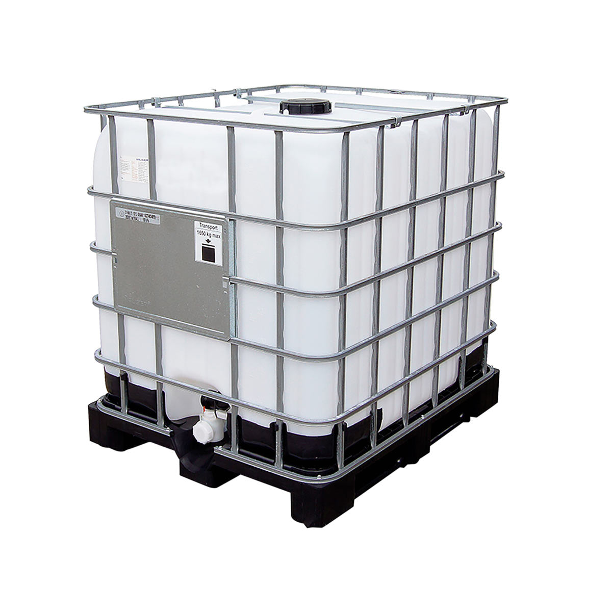 IBC Container 1000 L Wassertank auf Kunststoffpalette 1. Wahl gereinigt