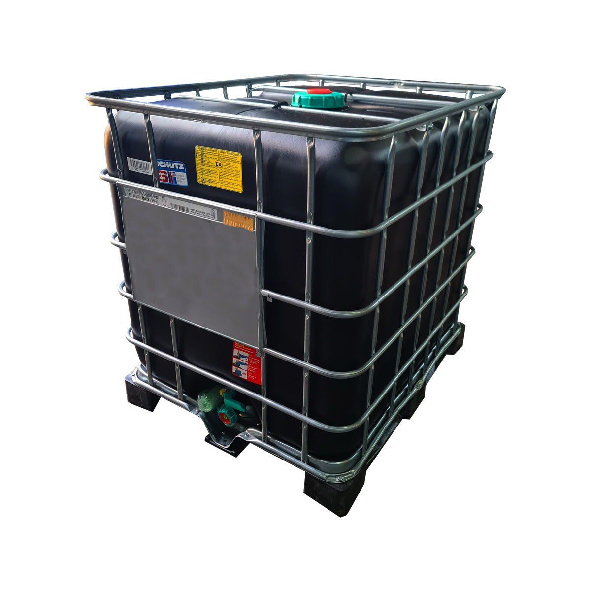 IBC Container 1000 L Wassertank, UV geschützter Behälter, Schwarz,  1. Wahl gereinigt