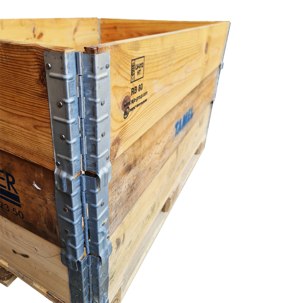 Aufsatzrahmen / Palettenrahmen für Europaletten, klappbar 1200 x 800 x 200 mm , gebraucht